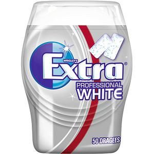 EXTRA Professional White Kaugummi | Frischer Atem | Zuckerfrei | Eine Dose | {1 x 50 Dragees } , 50 Stück (1er Pack)